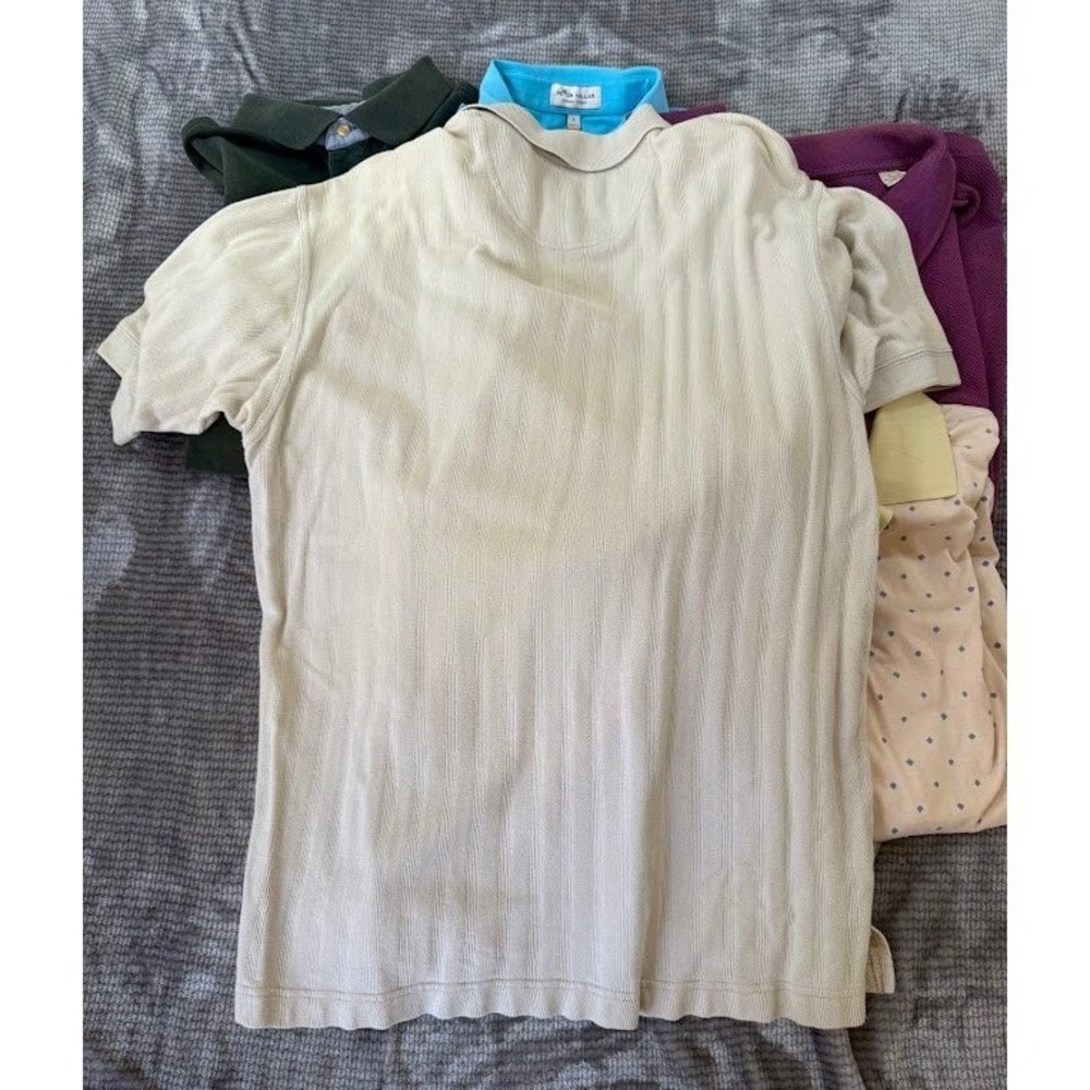 Modern and Vintage Mens Polo Shirt Bundle Lot‎ of 6 Multicolor L - Picture 14 of 16